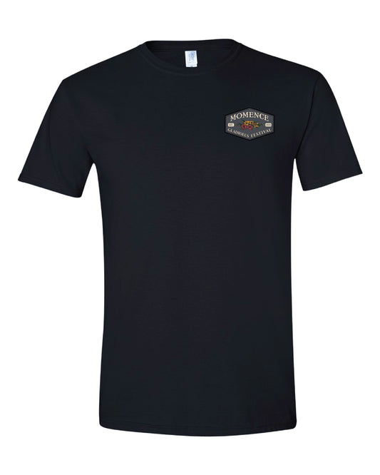 Adult Black - Short Sleeve Tee - Left Chest Design