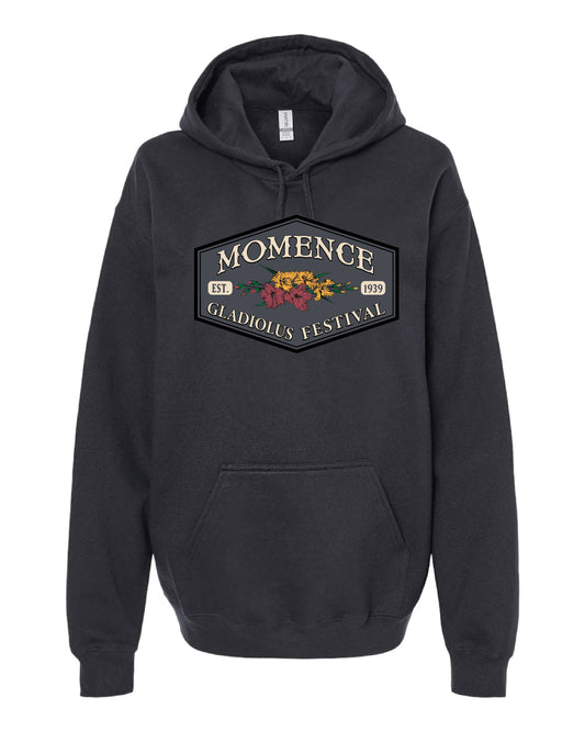 Adult Black - Hooded Sweatshirt - Full Front Design